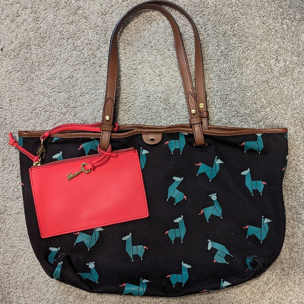Origami Llama Fossil Purse